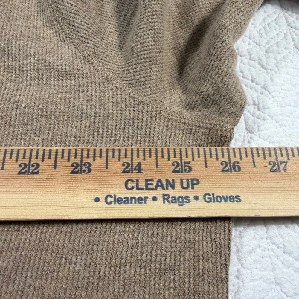 NWT Banana Republic‎ Mens XXL Tan Quarter Zip Pullover Sweater Cotton Blend LS